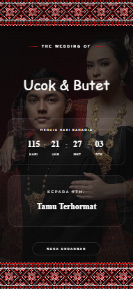 Template undangan Batak Premium